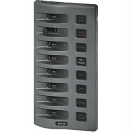 Livewire Blue Sea  WeatherDeck Water Resistant Fuse Panel 8 Position Gray LI951457